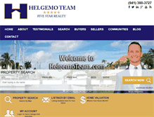 Tablet Screenshot of helgemoteam.com